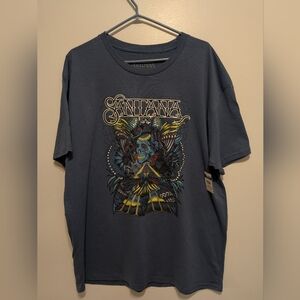 Carlos Santana Blue Graphic Tee